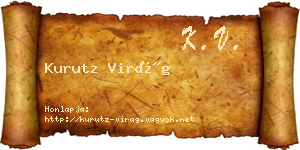 Kurutz Virág névjegykártya