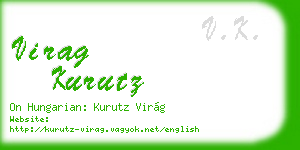 virag kurutz business card